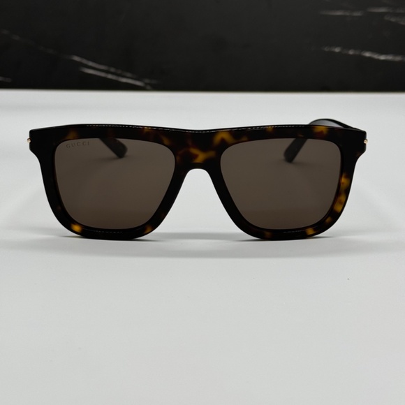 NEW GG1502S 002 GUCCI SQUARE HAVANA BROWN UNISEX SUNGLASSES GUCCI - Picture 4 of 13